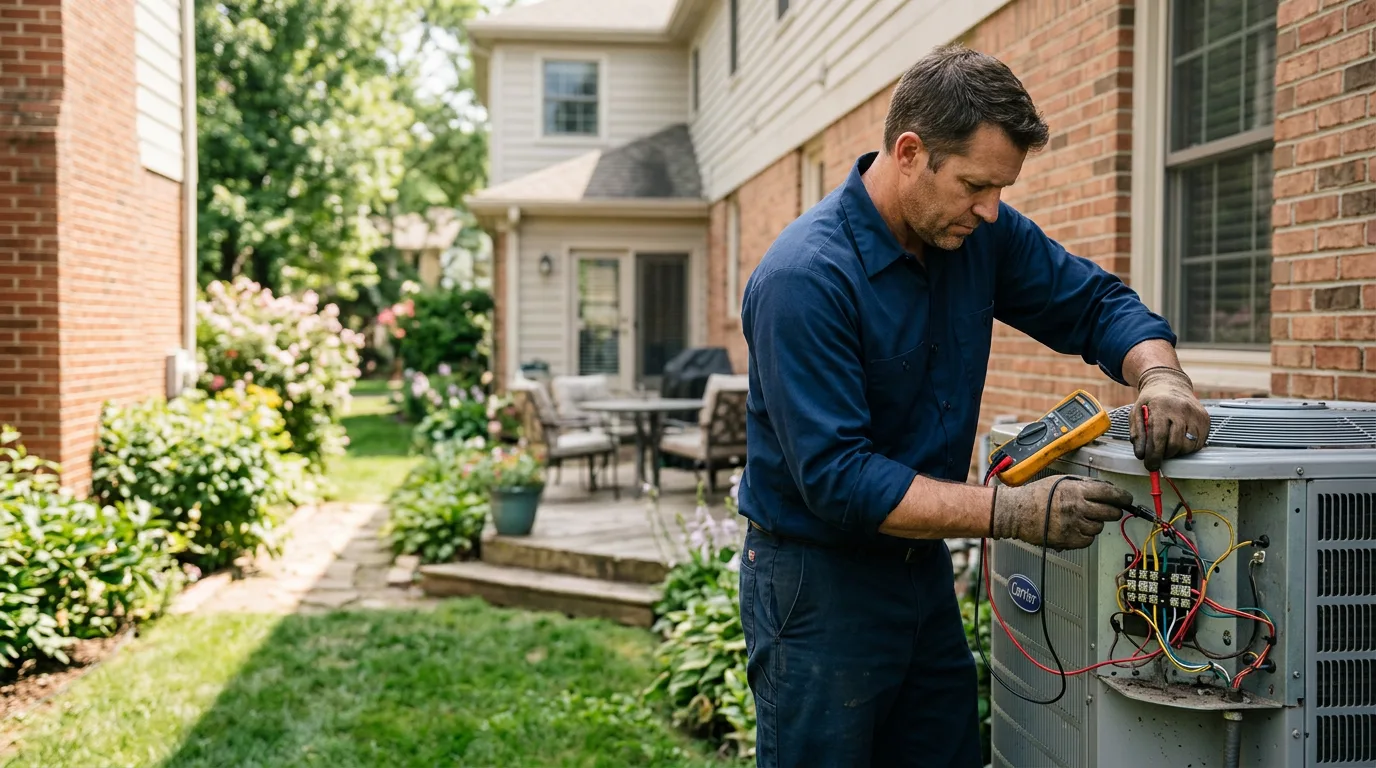 HVAC technician working near New Liberty, KY